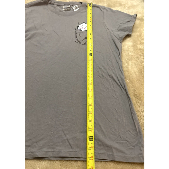 Marvel Spider-Gwen kawai Ghost Gray Women Shirt Size M short Sleeves - Picture 9 of 9